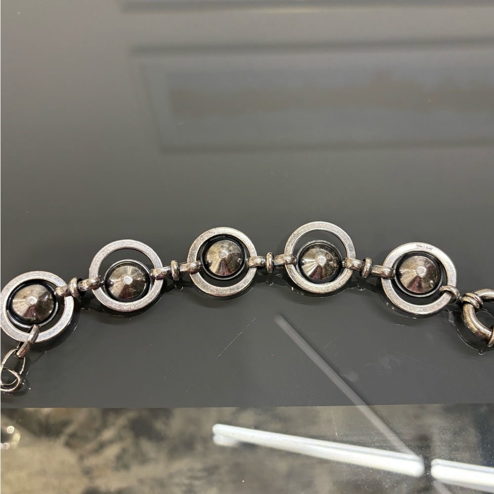Sterling Silver Bracelet with Brilliant CZ Stones – Handcrafted in Baghdad - Picture 10 of 10